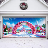 Candy World | Christmas Garage Door Cover