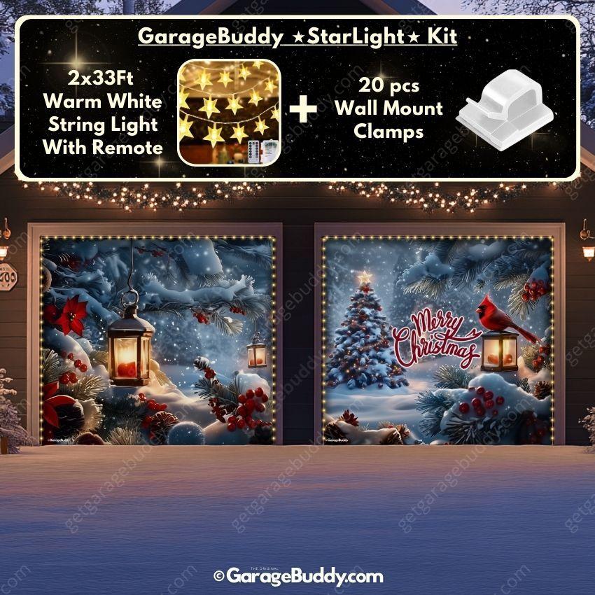 Cardinal's Christmas | Christmas Garage Door Cover