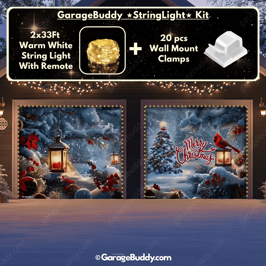 Cardinal's Christmas | Christmas Garage Door Cover