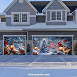 Cardinal's Christmas | Christmas Garage Door Cover