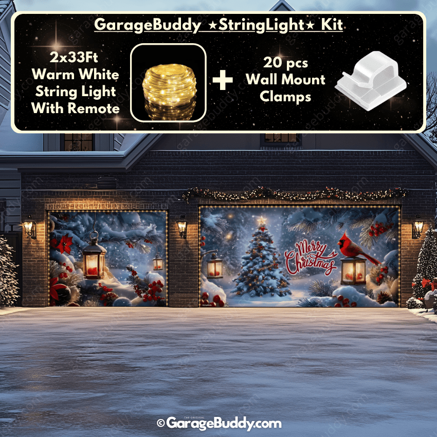 Cardinal's Christmas | Christmas Garage Door Cover