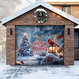 Cardinal's Christmas | Christmas Garage Door Cover