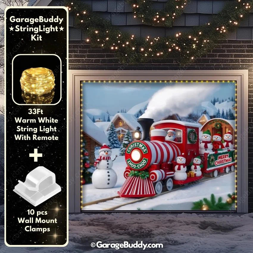 Christmas Choo-Choo | Christmas Garage Door Cover