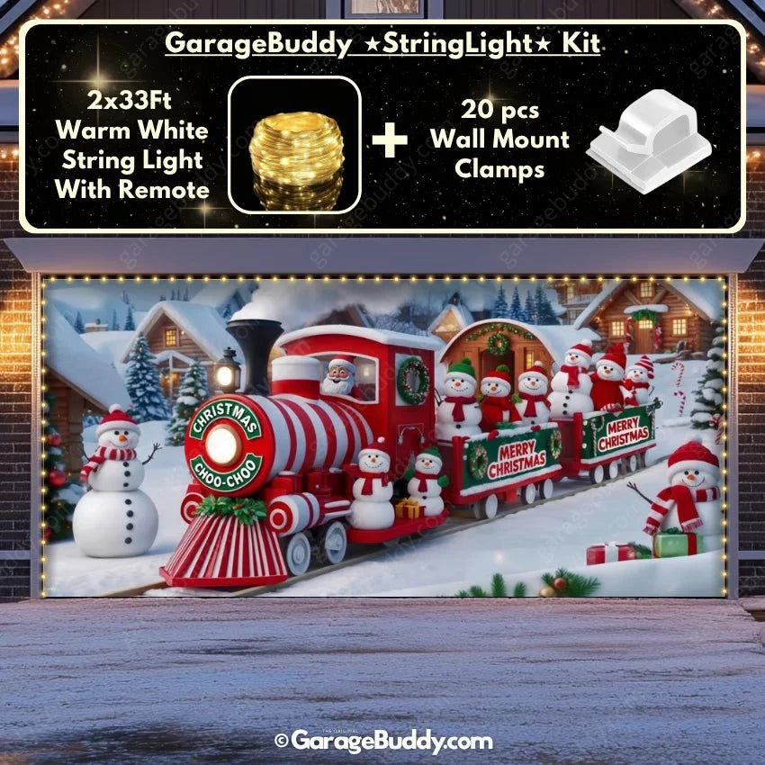 Christmas Choo-Choo | Christmas Garage Door Cover