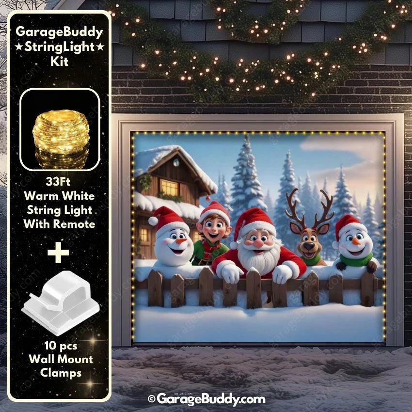 Christmas Crew | Christmas Garage Door Cover