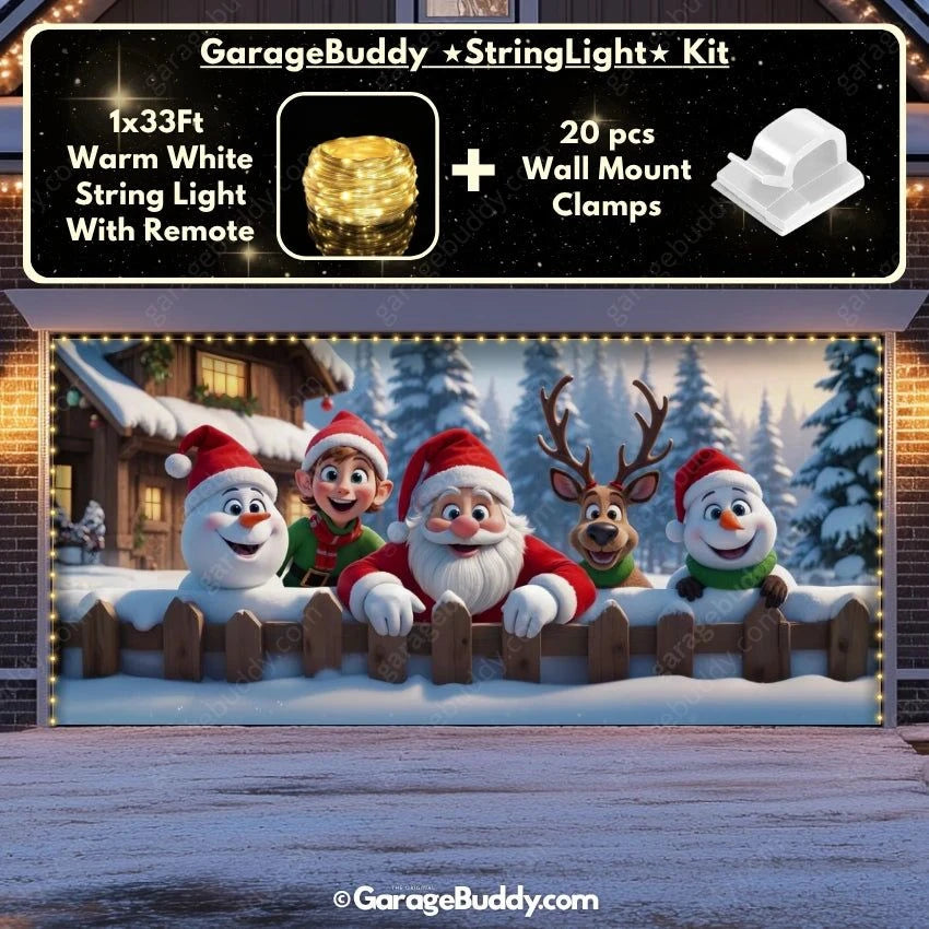 Christmas Crew | Christmas Garage Door Cover