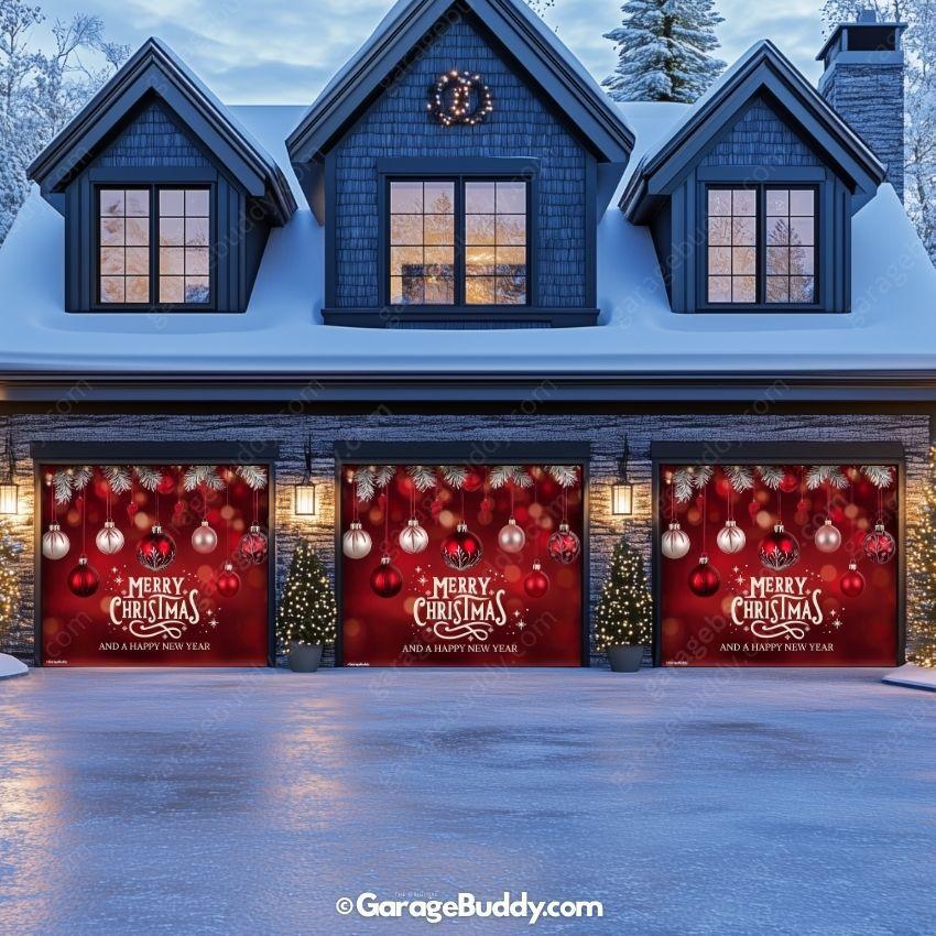 Christmas Ornaments & HNY | Christmas Garage Door Cover
