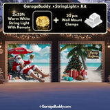Christmas Paradise Christmas Garage Door Cover - GarageBuddy 