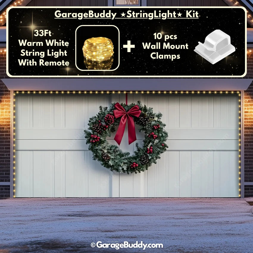 Christmas Wreath | Christmas Garage Door Cover