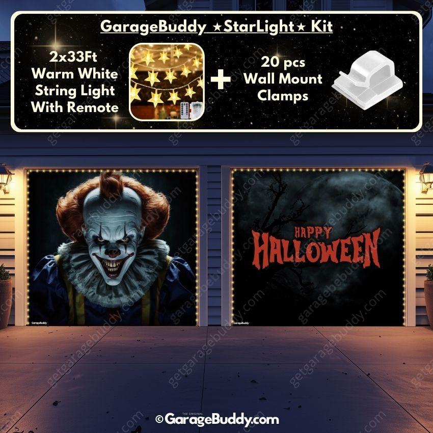 Creepy Clown | Halloween Garage Door Cover