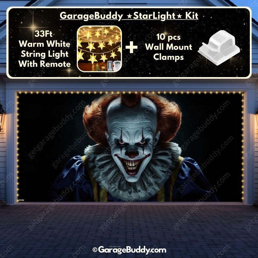 Creepy Clown | Halloween Garage Door Cover