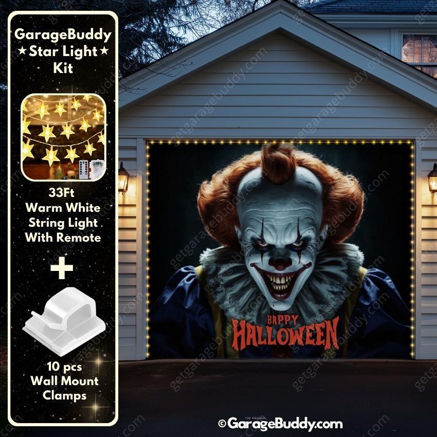 Creepy Clown | Halloween Garage Door Cover