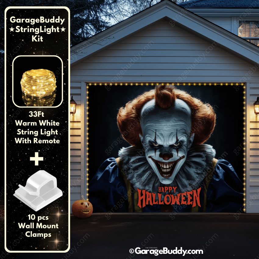 Creepy Clown | Halloween Garage Door Cover