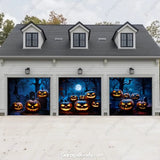 Cursed Pumpkins (Glow) | Halloween Garage Door Cover