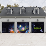 cute ghost Halloween Garage Door Cover