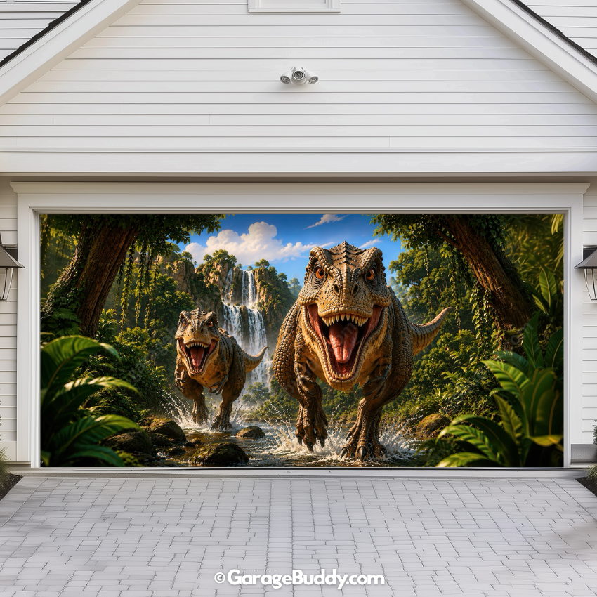 Dinosaur Kingdom | Halloween Garage Door Cover