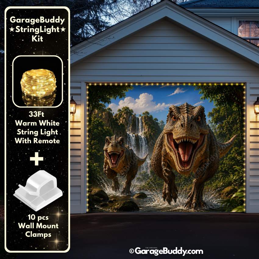 Dinosaur Kingdom | Halloween Garage Door Cover