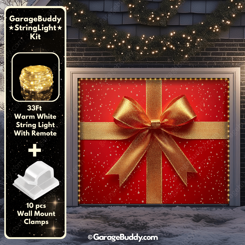 Gift Wrap | Christmas Garage Door Cover