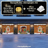Gingerbread Family | Christmas Garage Door Cover