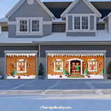 Gingerbread Family | Christmas Garage Door Cover
