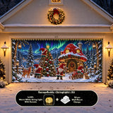 Gnome Wonderland | Christmas Garage Door Cover
