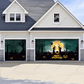 Graveyard Scene Halloween Garage Door Cover