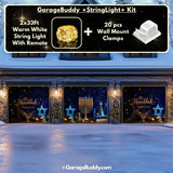 Happy Hanukkah (B) Festive Garage Door Cover