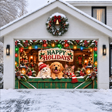 Happy Pawlidays | Christmas Garage Door Cover