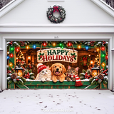 Happy Pawlidays | Christmas Garage Door Cover