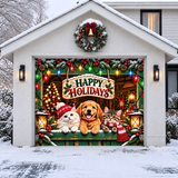 Happy Pawlidays | Christmas Garage Door Cover