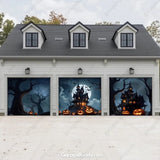 Haunted House | Halloween Garage Door Cover