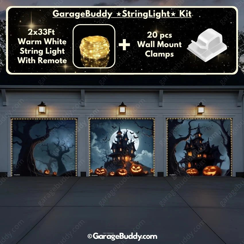 Haunted House | Halloween Garage Door Cover