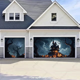 Haunted House | Halloween Garage Door Cover
