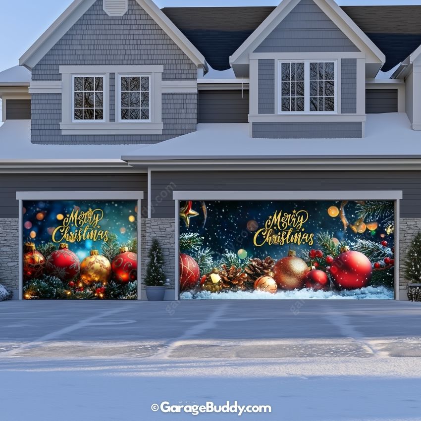 Merry Christmas | Christmas Garage Door Cover
