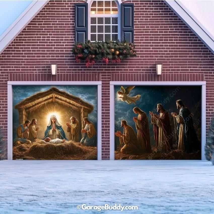 Nativity Scene | Christmas Garage Door Cover