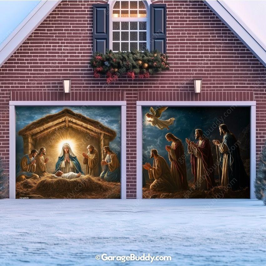 Nativity Scene | Christmas Garage Door Cover
