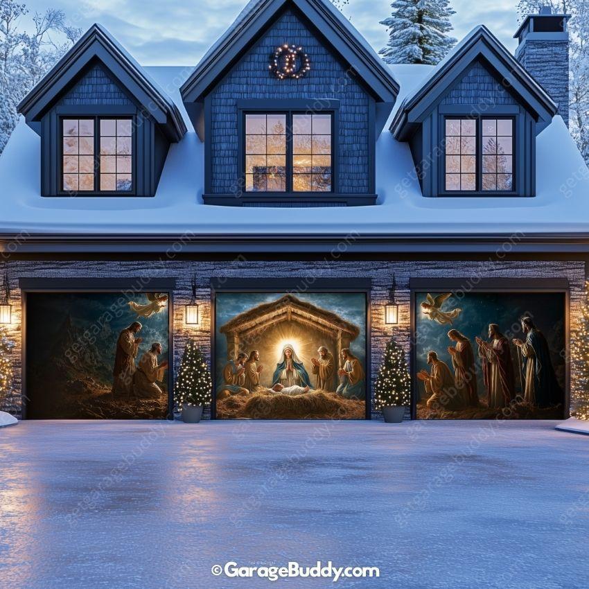 Nativity Scene | Christmas Garage Door Cover