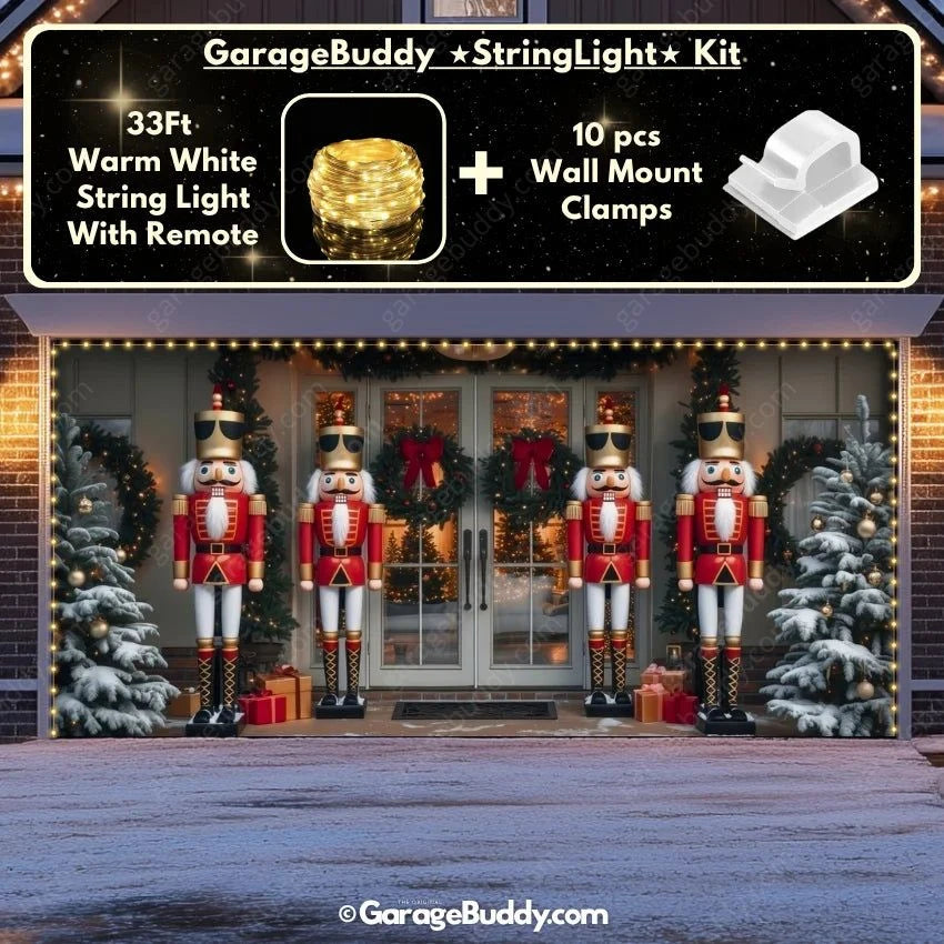 NutCracker Guards | Christmas Garage Door Cover