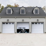 Peeking Clown | Halloween Garage Door Cover