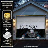 Peeking Clown (Limited Edition ) | Halloween Garage Door Cover