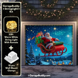 Santa's Flight | Christmas Garage Door Cover