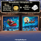 Santa's Flight | Christmas Garage Door Cover