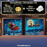 Santa's Flight | Christmas Garage Door Cover