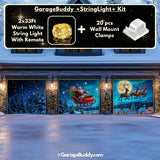 Santa's Flight | Christmas Garage Door Cover