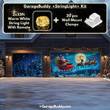 Santa's Flight | Christmas Garage Door Cover
