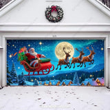 Santa's Flight | Christmas Garage Door Cover