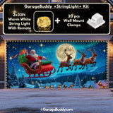Santa's Flight | Christmas Garage Door Cover
