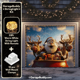 Santa & Reindeers | Christmas Garage Door Cover