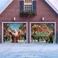 Santa And Elves | Christmas Garage Door Cover