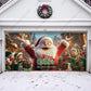 Santa And Elves | Christmas Garage Door Cover